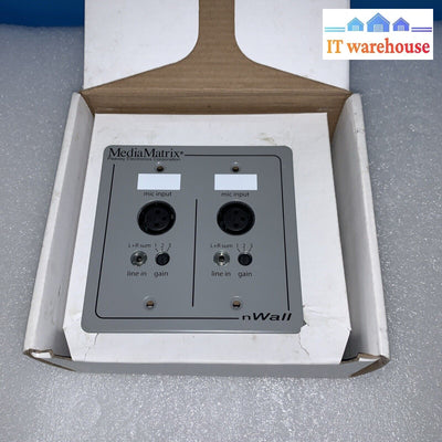 Mediamatrix® Nwall™ 2.0 Cobranet® Mic/Line Input Wall Plate