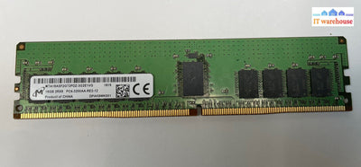 Micron 16Gb Mta18Asf2G72Pdz-3G2E1Vg16Gb 2Rx8 Pc4.3200Aa-Re2-12 Server Memory