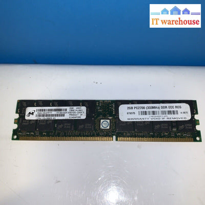 ▶Micron 2GB PC2700R DDR-333MHz ECC REG Server RAM Memory ,  MT36VDDF25672G-335F3