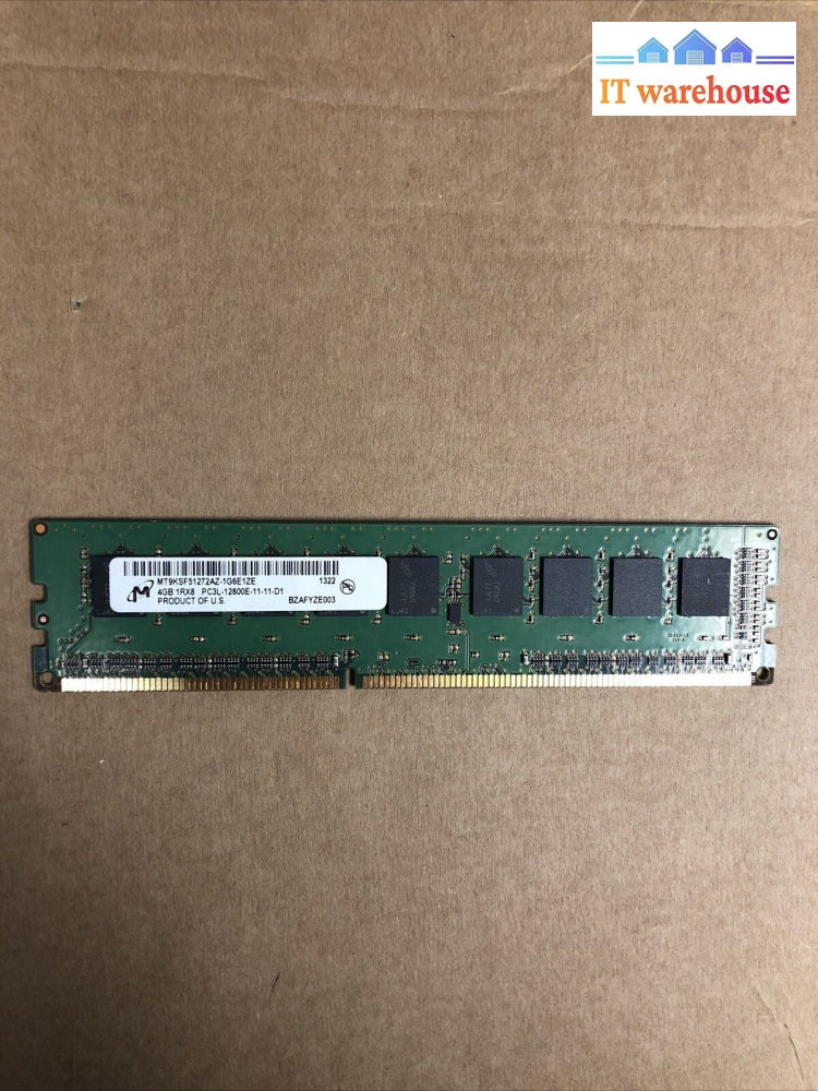 +Micron 4GB 1RX8 PC3L-12800E MT9KSF51272AZ-1G6E1ZE Memory