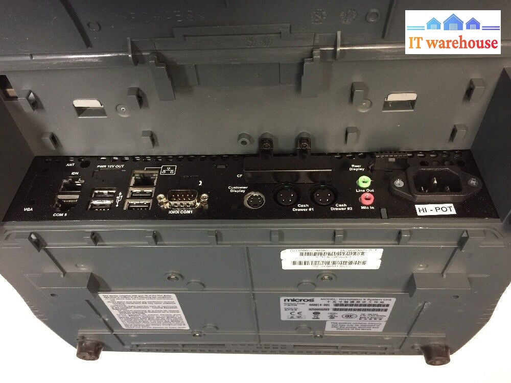 + Micros Workstation 5 System Unit Touch Screen 400814-001 #04