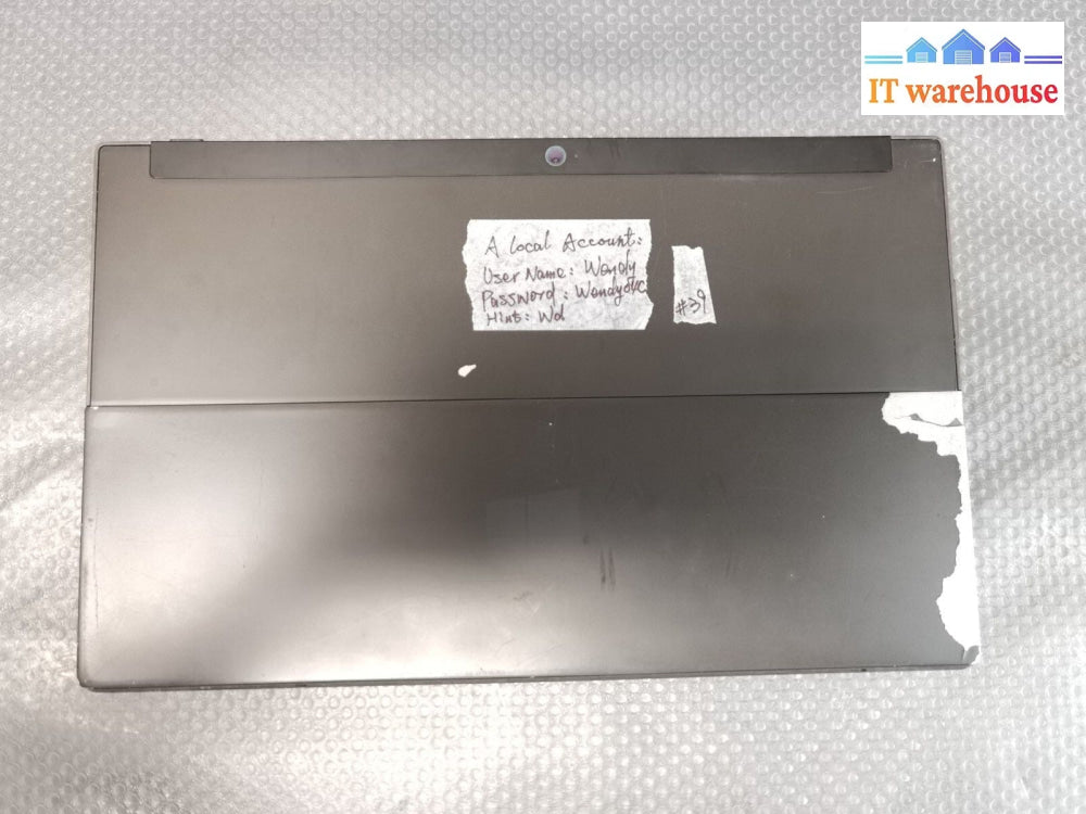 $ Microsoft Model 1516 Surface 32Gb(Screen Cover Broken No Ac Adapter)