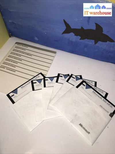 Microsoft Ms-Dos Operating System Version 4.01 On 5.25’ Floppy Disks Os