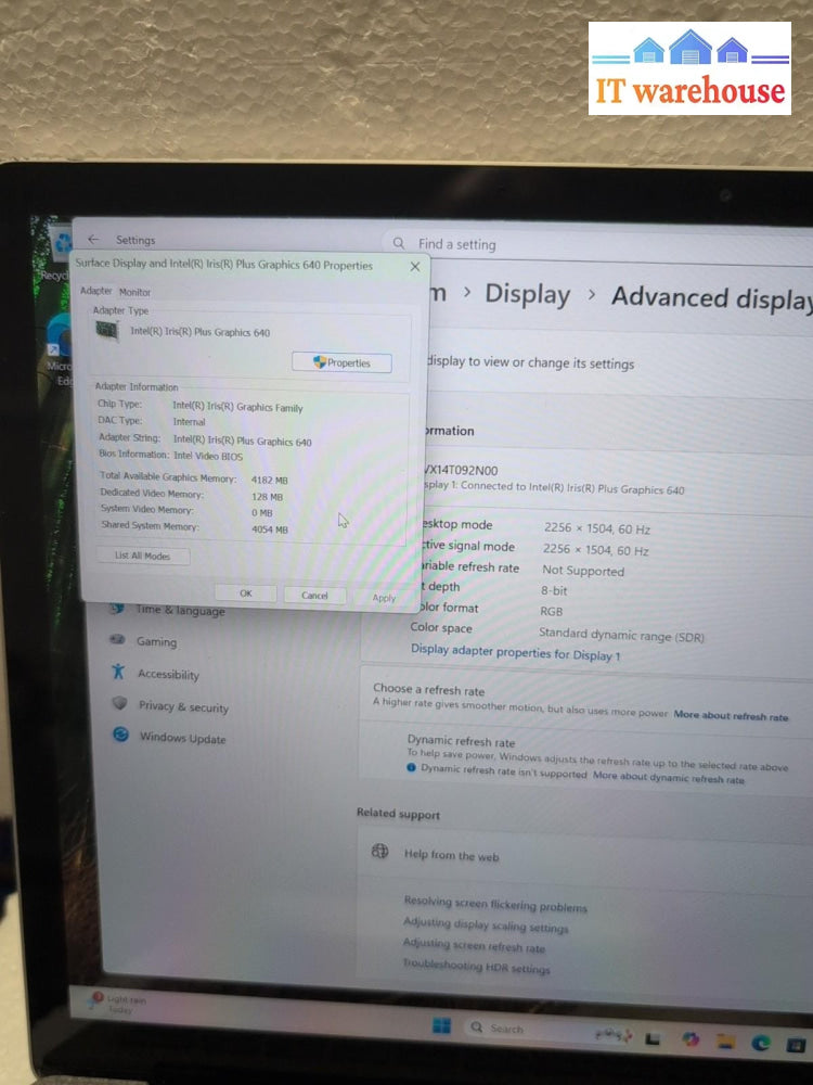 Microsoft Surface Laptop 1769 13.5" Touch i7-7660U/ 8GB RAM /256GB SSD/Win11 -