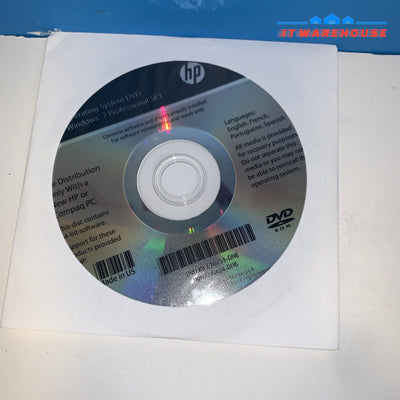 Microsoft Windows 7 Pro 64-Bit SP1 Install DVD (HP) 670233-DN6