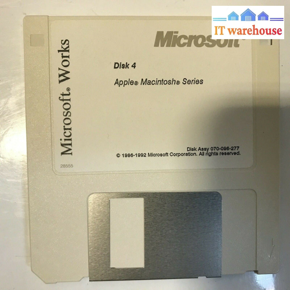 MicroSoft Works installation disks