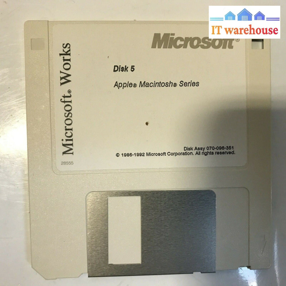 MicroSoft Works installation disks