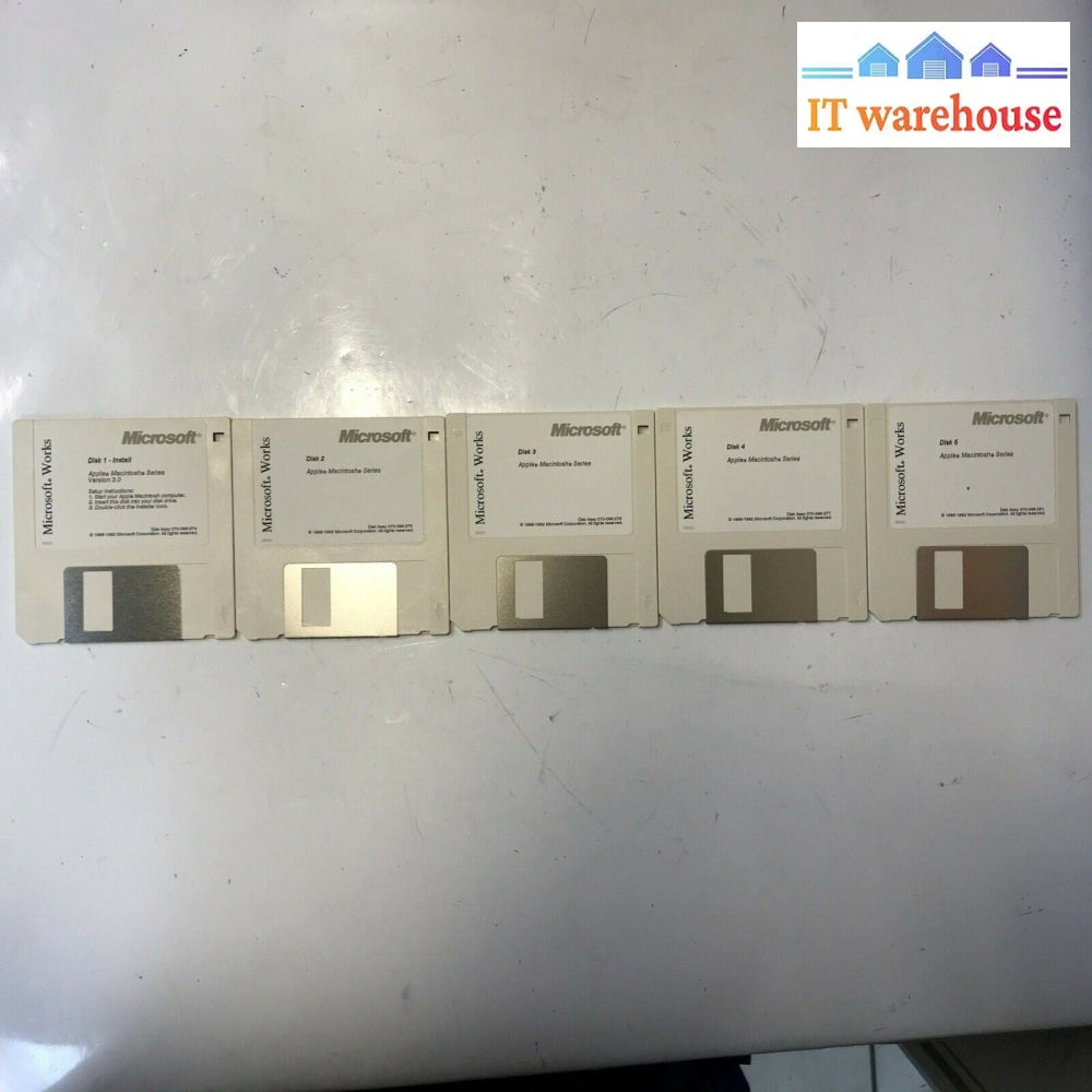 MicroSoft Works installation disks