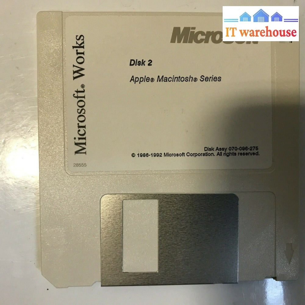 MicroSoft Works installation disks