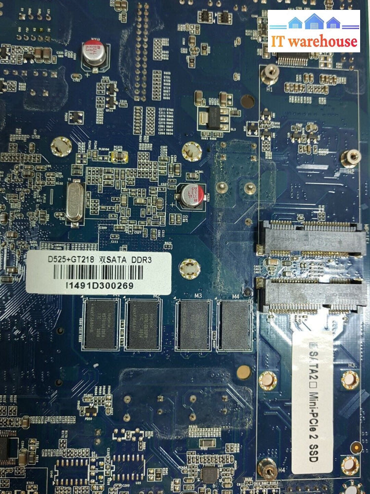 - MINI-ATX Desktop Motherboard D525+GT218 D525+NM10 (ATOM D525 CPU) W/HDMI