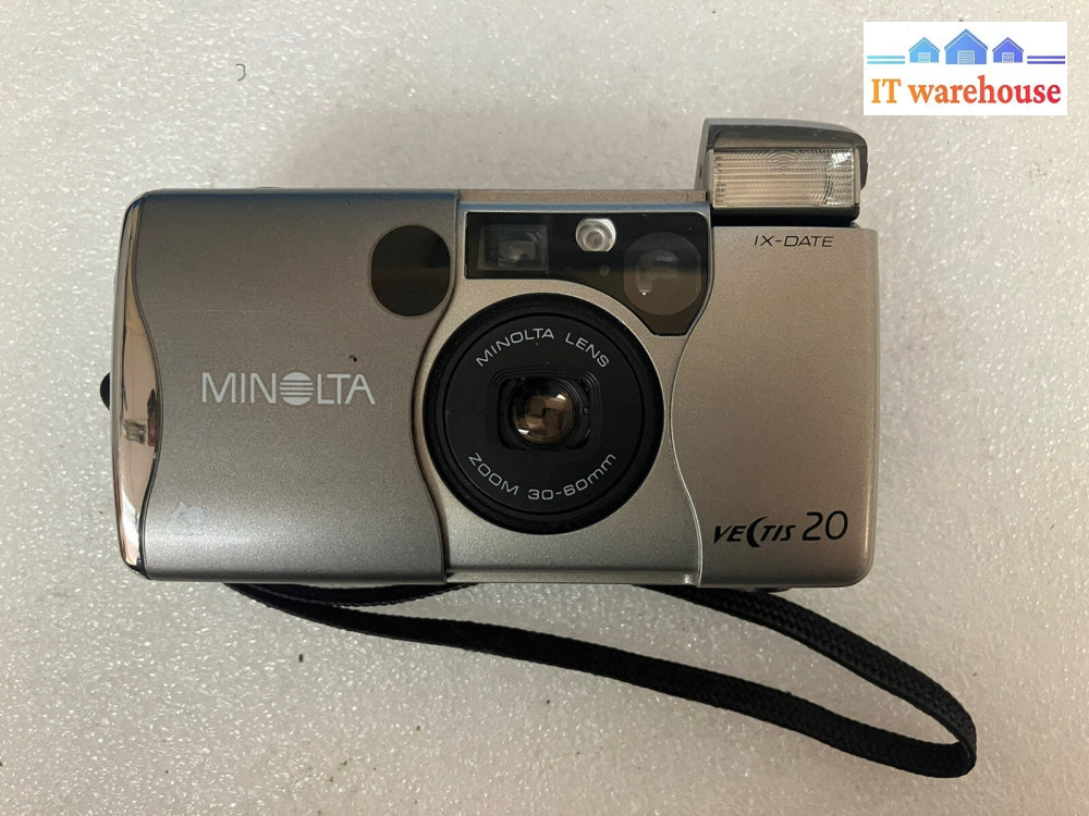 ~ Minolta Vectis 20 30-60MM Point & Shoot Film 35MM Camera (No Battery)