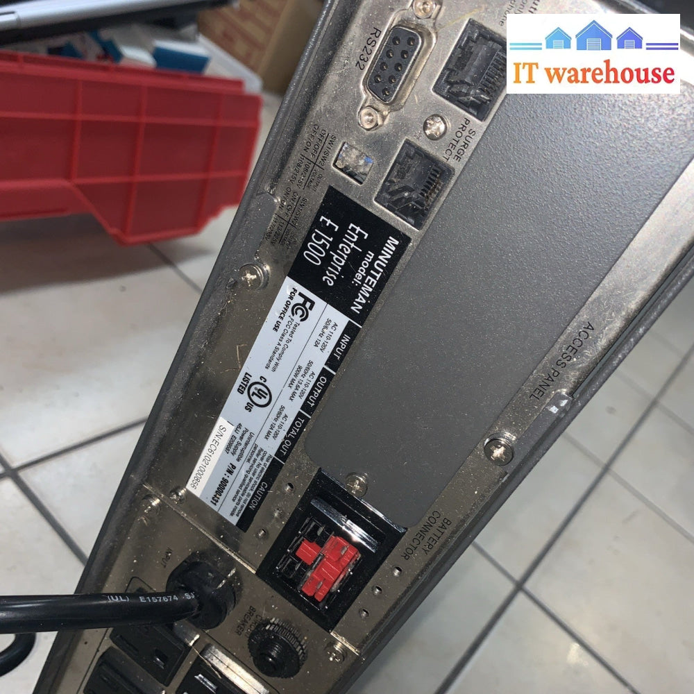 Minuteman ENTERPRISE E 1500 Uninterruptible Power Supply UPS E1500 (no Battery)