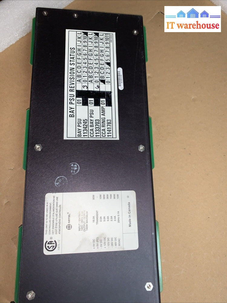 Mitel 9109-008-000 SX-200 Bay Power Supply