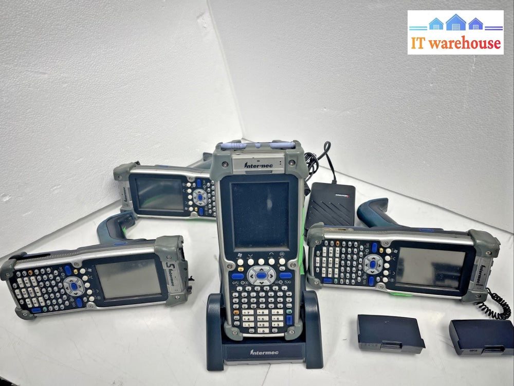 Mixed 4 of Intermec CK60 Barcode Scanner w AD5 Charger  and  AC  and 2 battry +