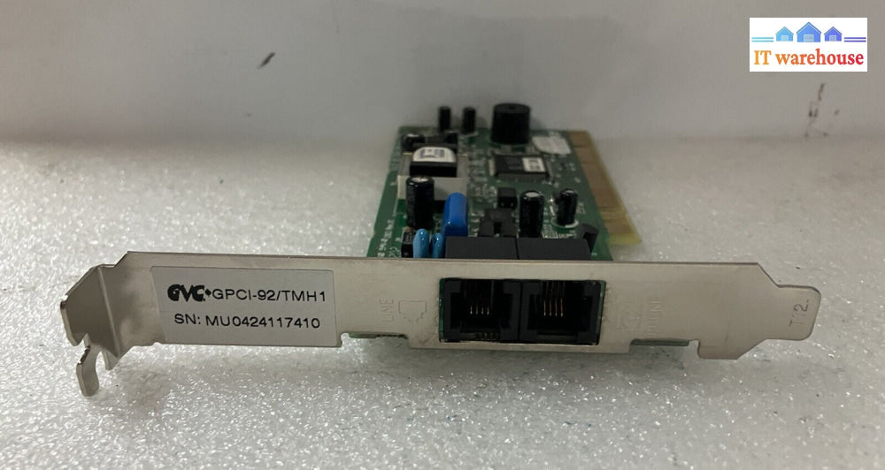 ~ Modem 56k Model: GPC-92/TMH1 Dual Port Modem GVC-GPCI-92/TMH1 RJ11C