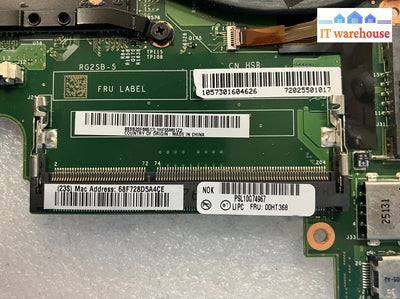 Motherboard 00HT368 For Lenovo ThinkPad X25 Laptop With Intel i5-5200U CPU ~