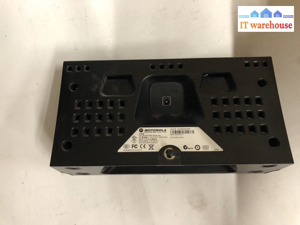 Motorola SAC9500-4 4 Slot Battery Charger for MC9500 Series W/AC adapter  Tested