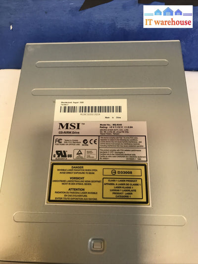 Msi Dragonwriter Ms-8340S - Cd-Rw Drive Ide