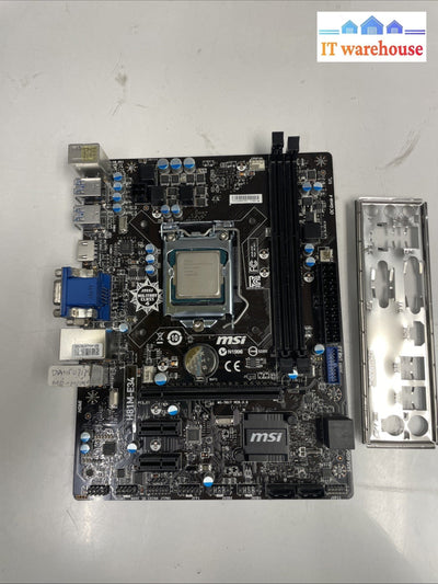 MSI H81M-E34 Mini-ATX LGA 1150 DDR3 HDMI VGA DVI Motherboard + cpu