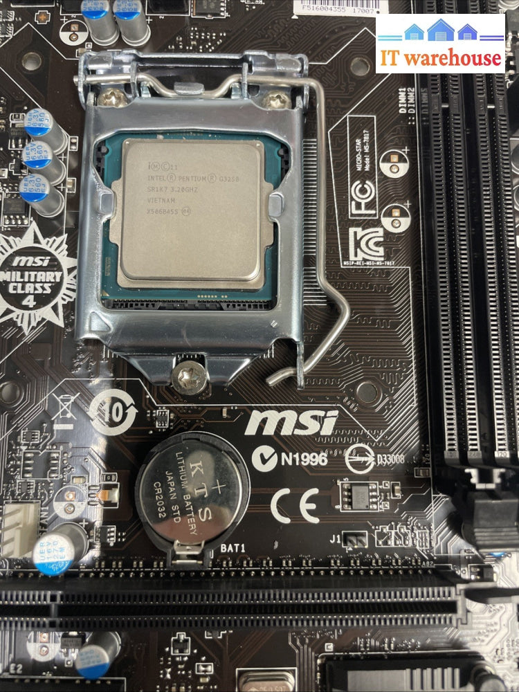 MSI H81M-E34 Mini-ATX LGA 1150 DDR3 HDMI VGA DVI Motherboard + cpu