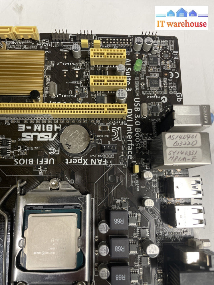 MSI H81M-E34 Mini-ATX LGA 1150 DDR3 HDMI VGA DVI Motherboard With  CPU
