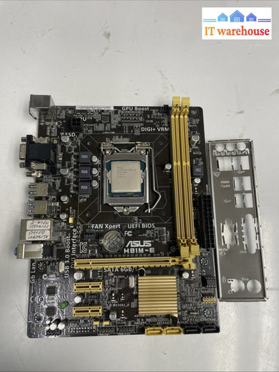 MSI H81M-E34 Mini-ATX LGA 1150 DDR3 HDMI VGA DVI Motherboard With  CPU