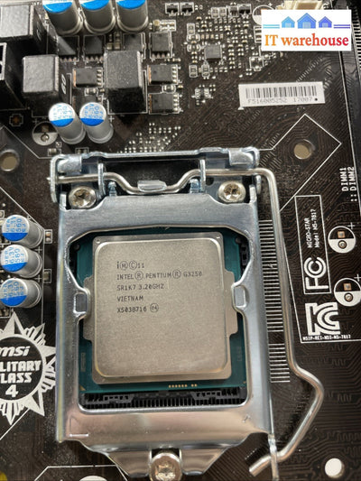 MSI H81M-E34 Mini-ATX LGA 1150 DDR3 HDMI VGA DVI Motherboard With CPU Processor