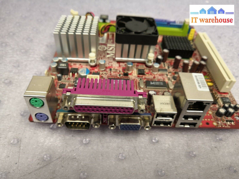 + MSI Microstar Wind Board 330 MS-7314 VER: 2.1 Motherboard W/ onboard Processor