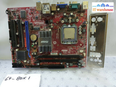 -  MSI MS-7529 (G31TM-P21) LGA 775 Motherboard  W/ E5400 CPU &I/O Plate Tested 