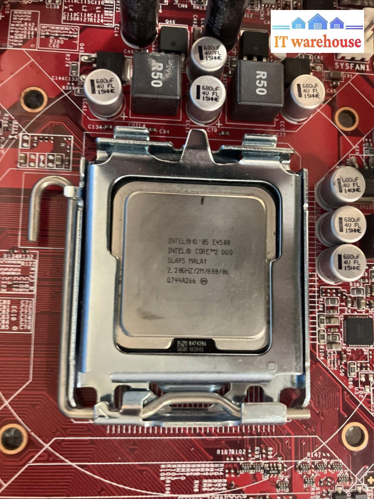 Msi Ms-7529 (G31Tm-P21) Lga 775 Motherboard With Intel E4500 Cpu & I/O Plate ~