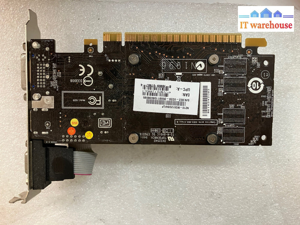 ~ MSI NVIDIA GeForce 210 N210-MD512D3H/LP PCI-e 512MB HDMI VGA DVI Graphics Card