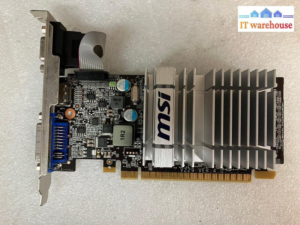 ~ MSI NVIDIA GeForce 210 N210-MD512D3H/LP PCI-e 512MB HDMI VGA DVI Graphics Card