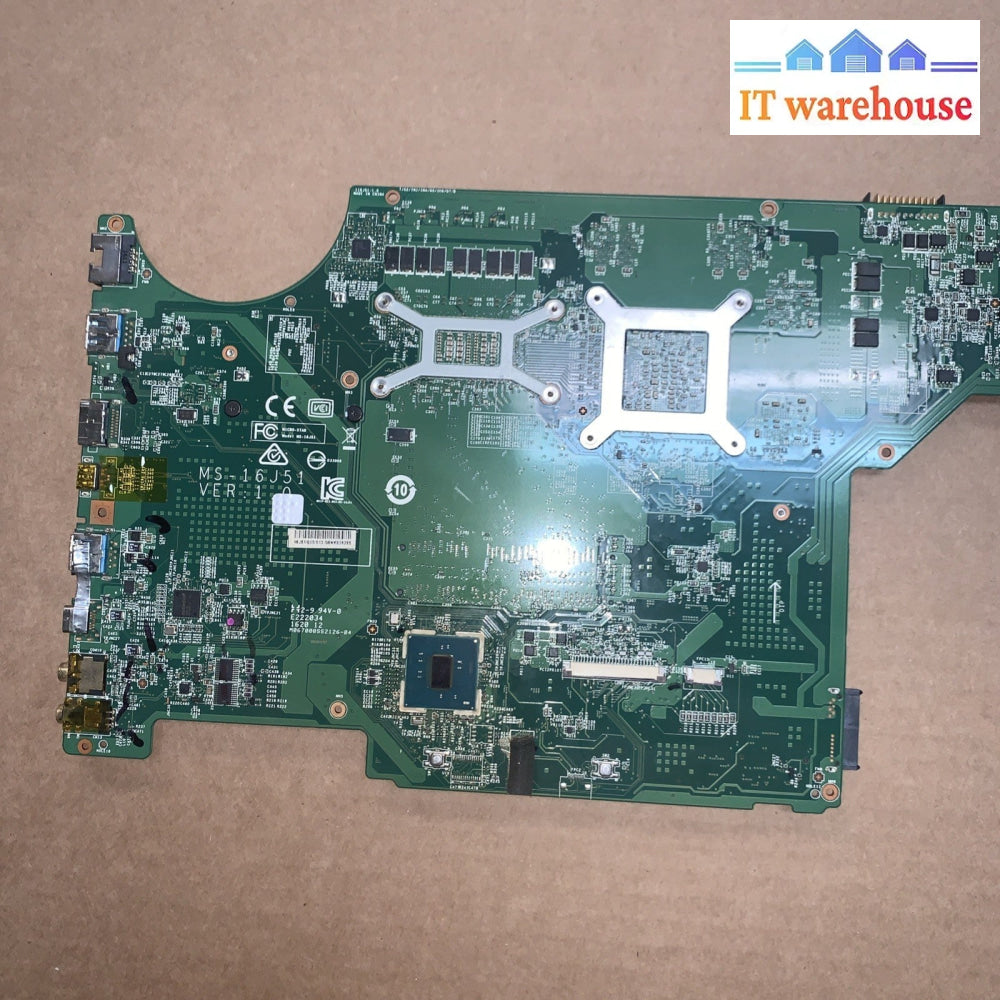 MSI SteelSeries MS-16J5 i7-6700HQ 2.6GHz GTX950M Motherboard MS-16J51