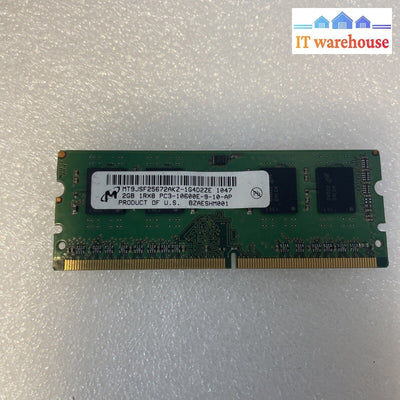 Mt9Jsf25672Akz-1G4D2Ze Micron 2Gb Mini Ecc Pc3-10600 1333Mhz 1Rx8 Memory