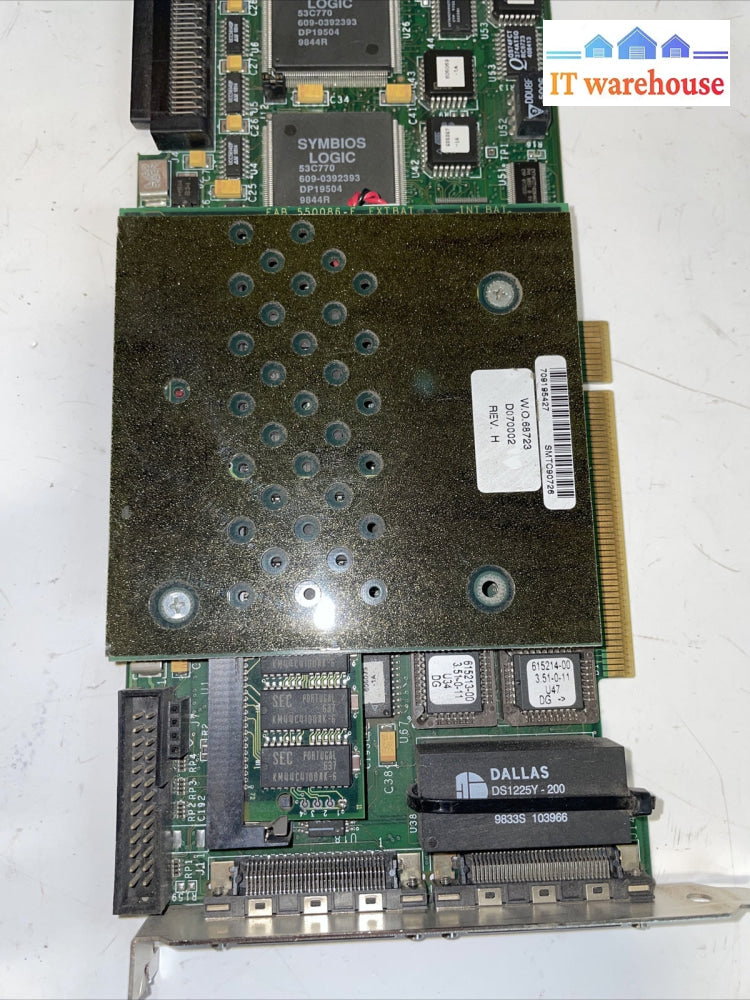 MULTI CHANNEL ULTRA SCSI RAID CONTROLLER + D07002 (D040397-0-DG) card