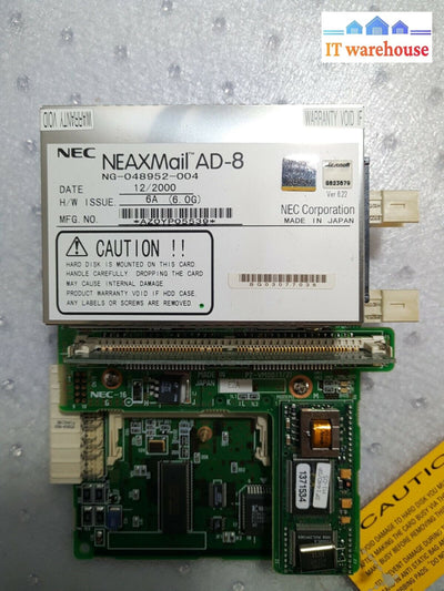 - Nec Neax 2000 Ivs Neaxmail Ad-8 Voicemail Card Ng-048952-004