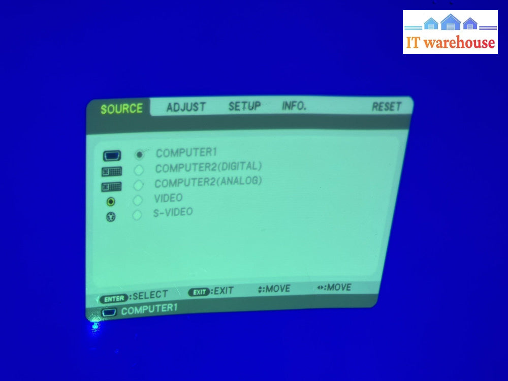 NEC NP410W DVI VGA Digital Projector (lamp hour 1683h)  *Tested and Working*