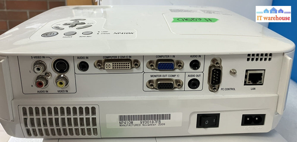 NEC NP410W DVI VGA Digital Projector (lamp hour 1683h)  *Tested and Working*