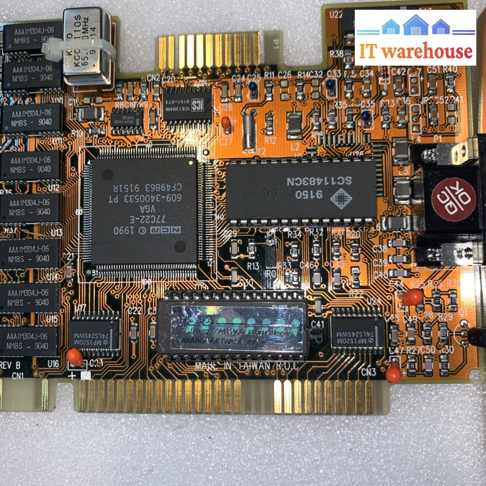 NEC µPD7200 ISA VGA Graphics Card Vintage 16-Bit Retro PC Video Adapter