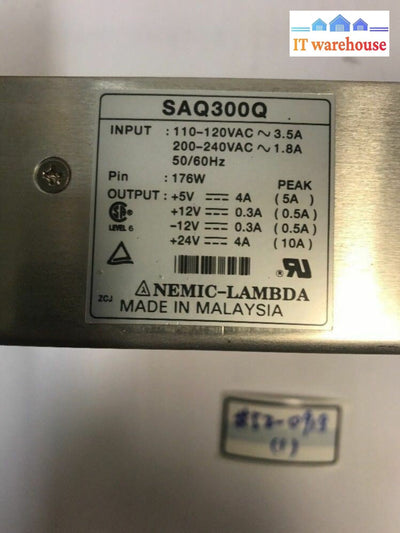 - NEMIC-LAMBDA SAQ3000Q POWER SUPPLY 110-120 VAC 50/60 Hz