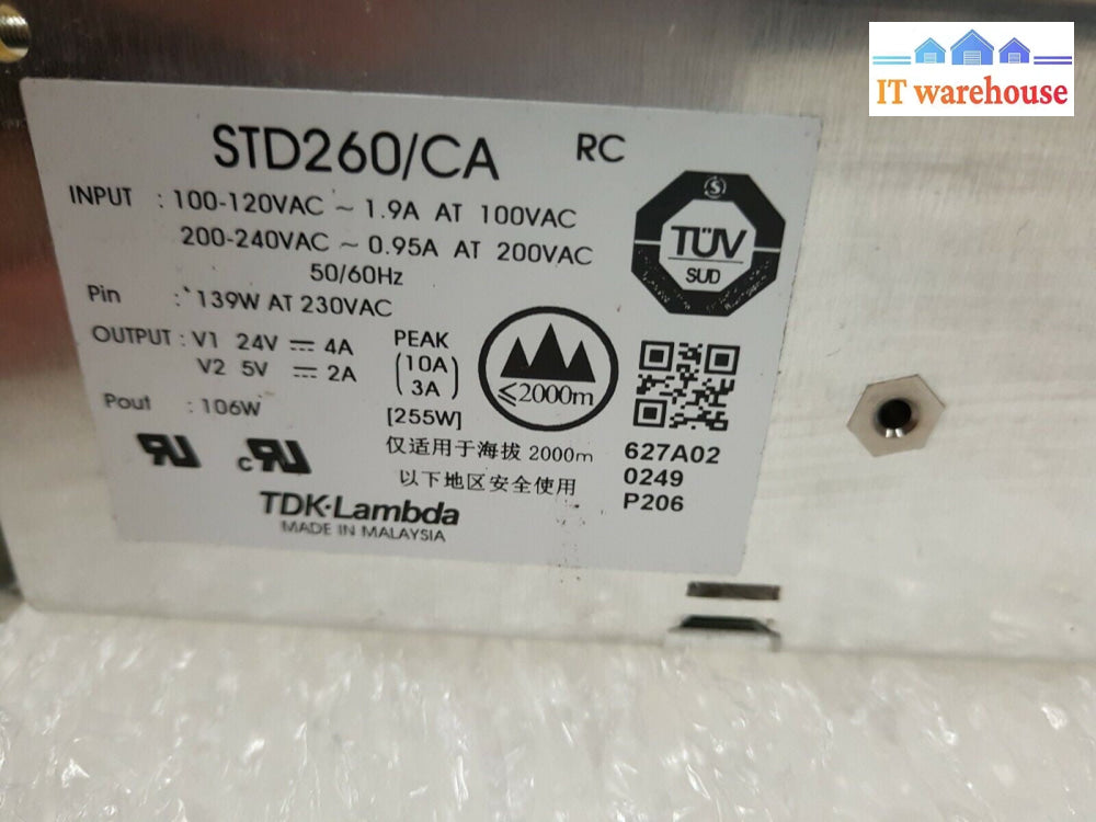 -  NEMIC-LAMBDA STD260/CA POWER SUPPLY FOR SATO M8400 /M84 PRO PRINTER