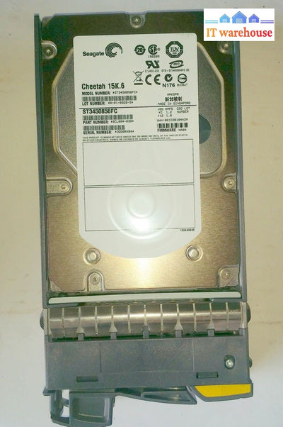 NetApp ST3450856FC 108-00205 450GB 3.5" 15K FC 9CL004-038 NQ08 @@@