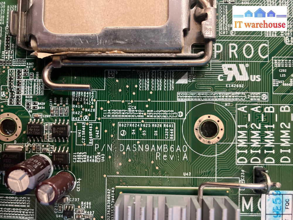 NETAPP STOREVAULT 001E68 SN9A P/N: DASN9AMB6A0 Motherboard ~