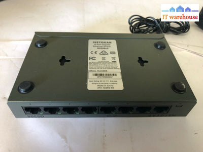 *NetGear GS308v2 8-Port Switch GS308100PAS with Power Adapter GOOD WORKING*@