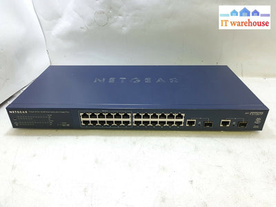 - NetGear ProSafe FS726TP 24+2 (10/100+Gigabit Ethernet) Port  Switch