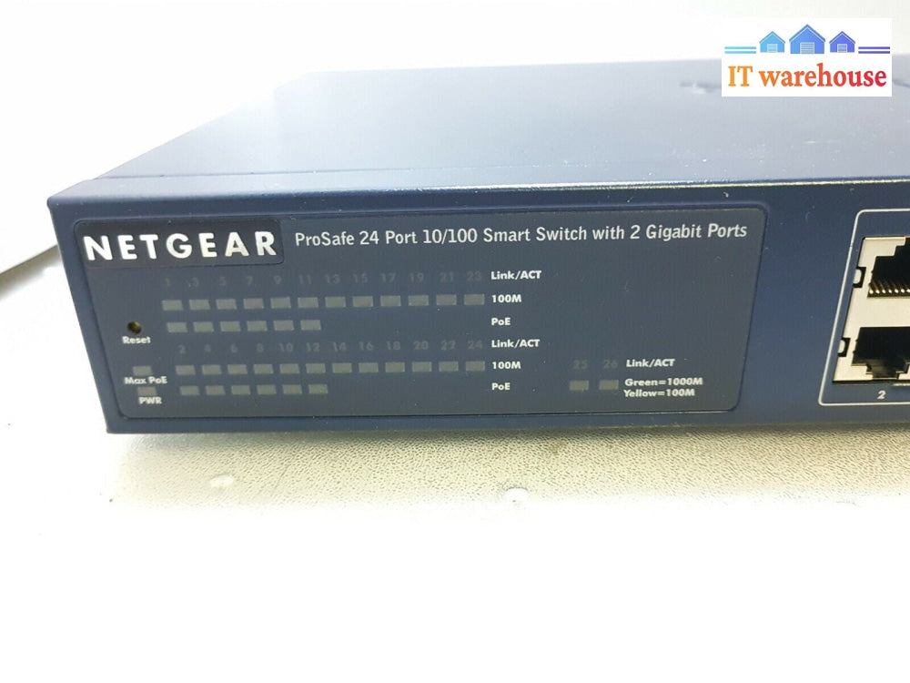 - NetGear ProSafe FS726TP 24+2 (10/100+Gigabit Ethernet) Port  Switch