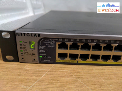 - NETGEAR ProSafe GS748TPS 48 Port Gigabit PoE Stackable Smart Switch 