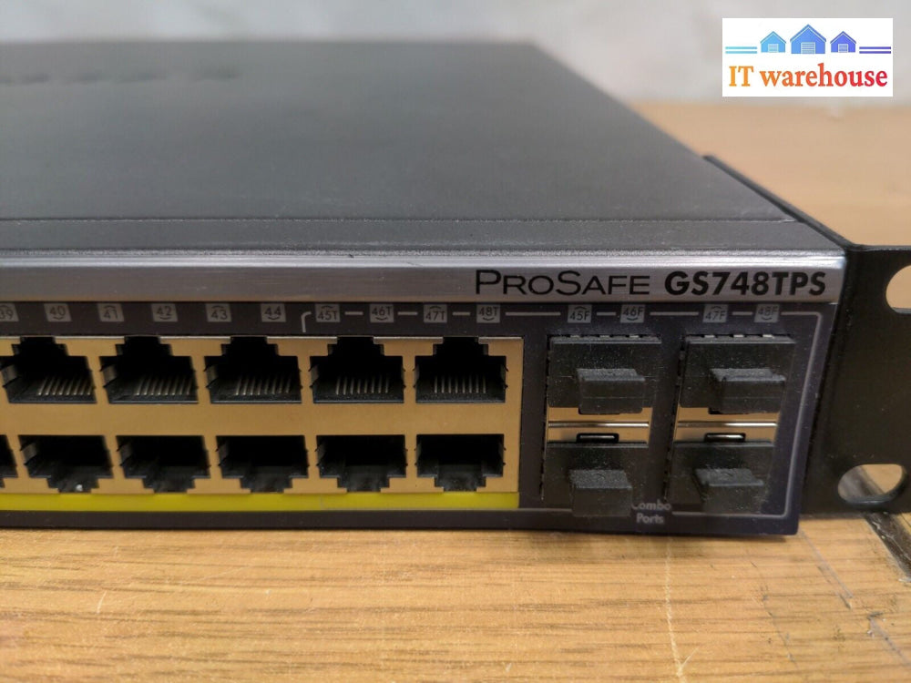 - NETGEAR ProSafe GS748TPS 48 Port Gigabit PoE Stackable Smart Switch 