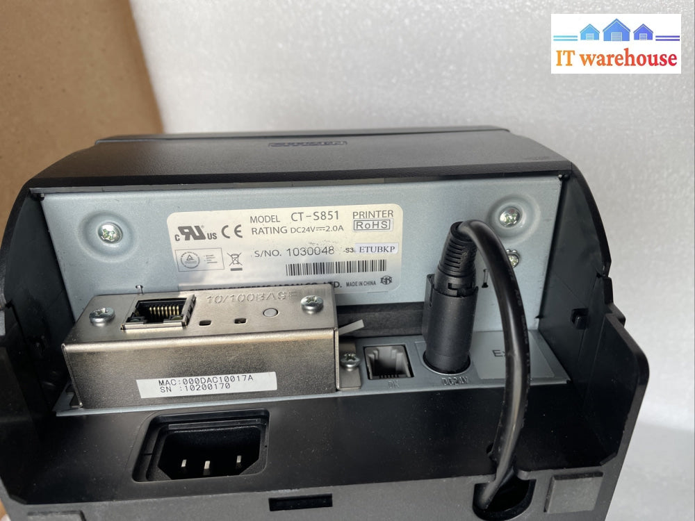 （Network) Citizen CT-S851 Thermal Printer POS Receipt Printer + power supply