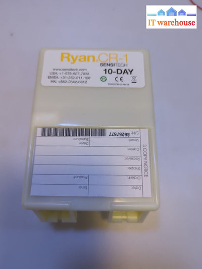 - New 1X Sensitech Ryan Cr-1 10-Days Strip Chart Temperature Recorder Logger